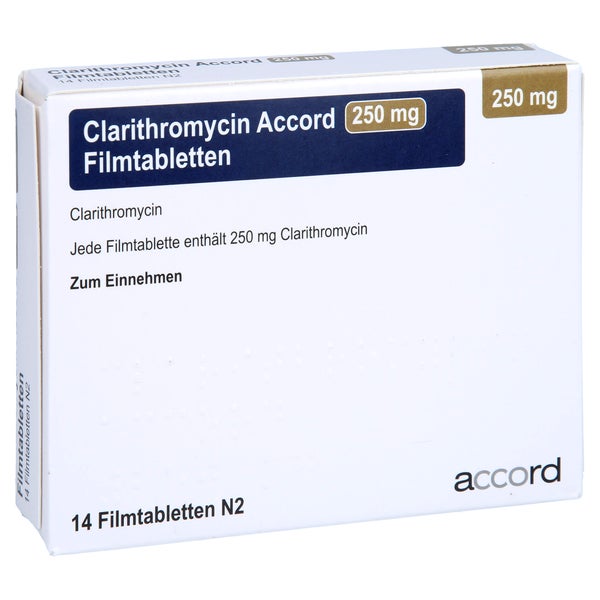 CLARITHROMYCIN Accord 250 mg Filmtabletten 14 St