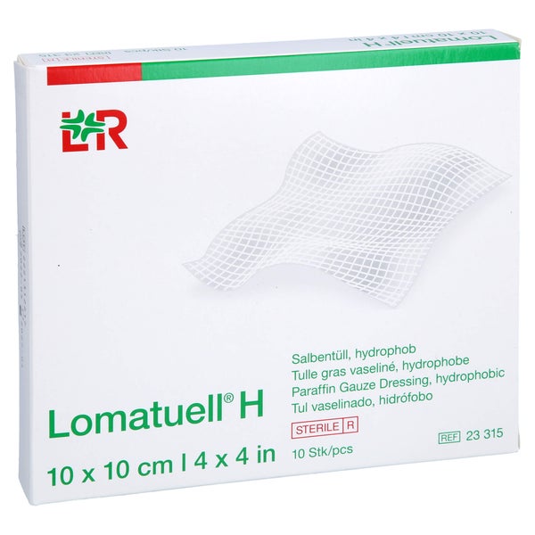Lomatuell H Salbentüll 10x10 cm steril 10 St