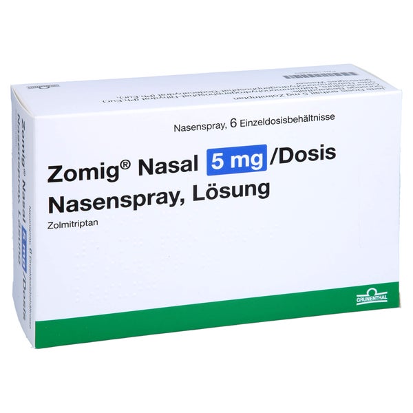 ZOMIG Nasal 5 mg/Dosis Einzeldosis-Nasenspray 6 St