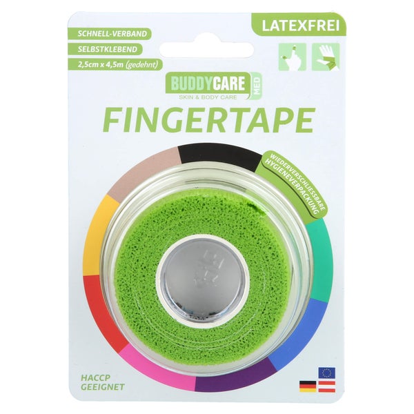 Fingertape Latexfrei Buddycare MED grasg 1 St
