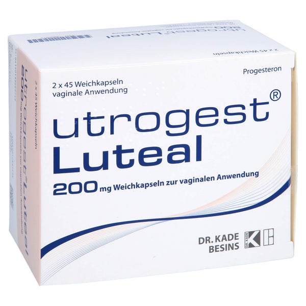 UTROGEST Luteal 200 mg Weichkaps.z.vaginal.Anwend. 90 St