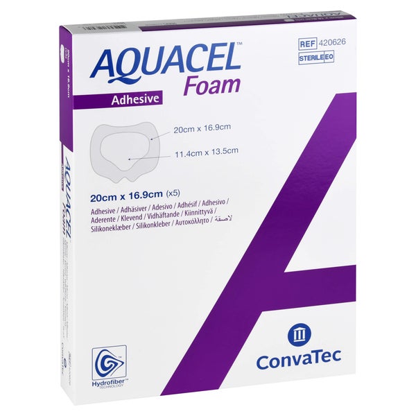 Aquacel Foam Adhäsiv Sakral 16,9x20 cm V 5 St