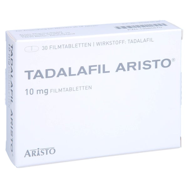 Tadalafil Aristo 10 mg Filmtabletten 30 St
