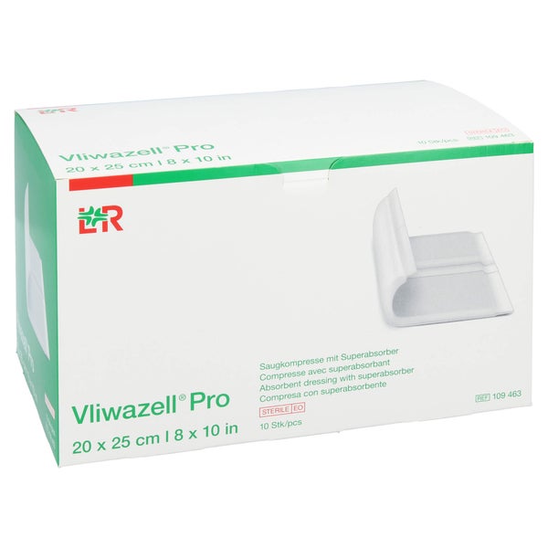 Vliwazell Pro Superabsorb.kompr.steril 2 10 St