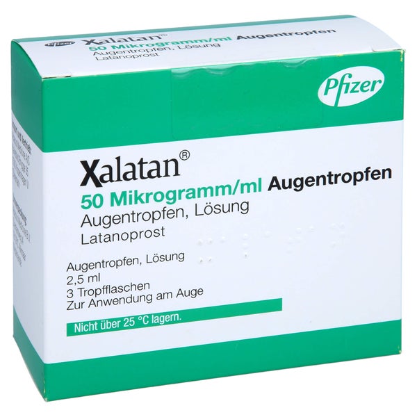 Xalatan 50 Mikrogramm/ml Augentropfen 3X2,5 ml