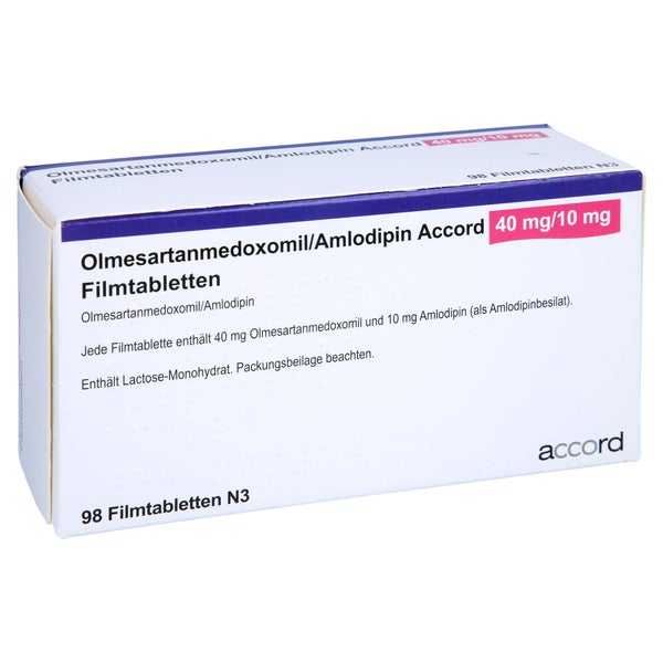 OLMESARTANMEDOXOMIL/Amlodipin Accord 40 mg/10 mg 98 St