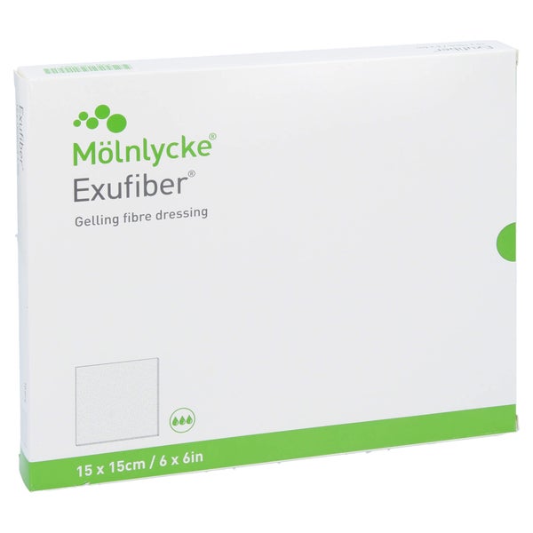 Exufiber 15x15 cm Gel-Faserverband 10 St