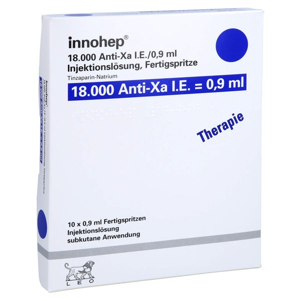 INNOHEP 18.000 Anti-Xa I.E./0,9ml Inj.-Lsg.i.e.FS 10 St