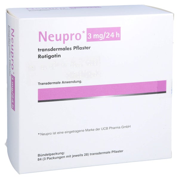 Neupro 3 Mg/24 h transdermale Pflaster 84 St