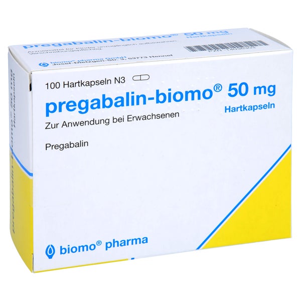 Pregabalin-biomo 50 mg Hartkapseln 100 St