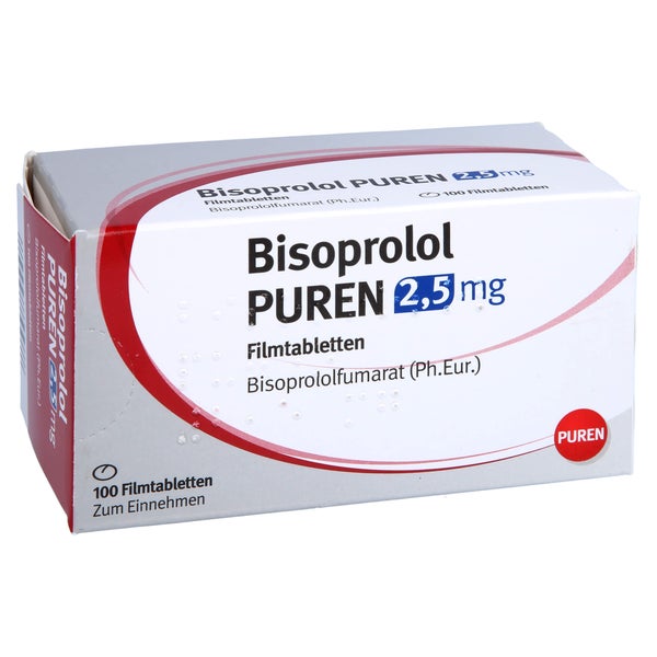 Bisoprolol Puren 2,5 mg Filmtabletten 100 St