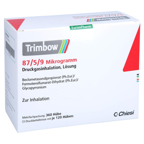 TRIMBOW 87 µg/5 µg/9 µg 120 Hub Druckgasinhalation 3 St