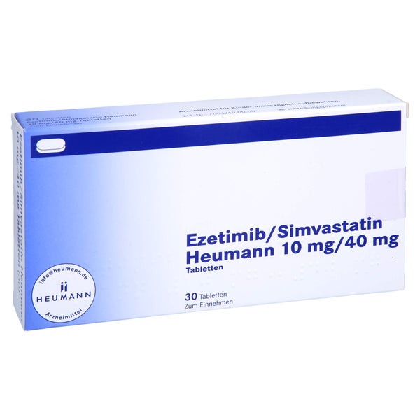EZETIMIB/Simvastatin Heumann 10 mg/40 mg Tabletten 30 St