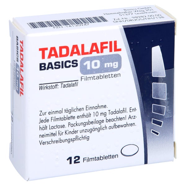 Tadalafil Basics 10 mg Filmtabletten 12 St