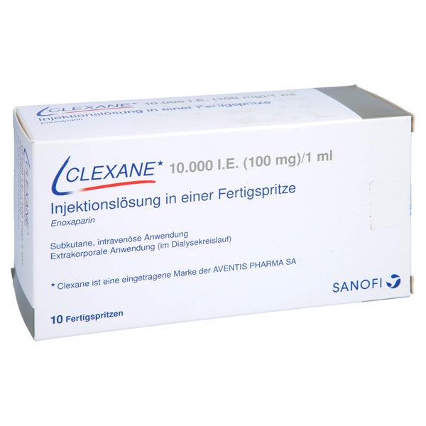 CLEXANE 10.000 I.E. 100mg/ml Inj.-Lsg.i.e.F.-Sp. 10 St