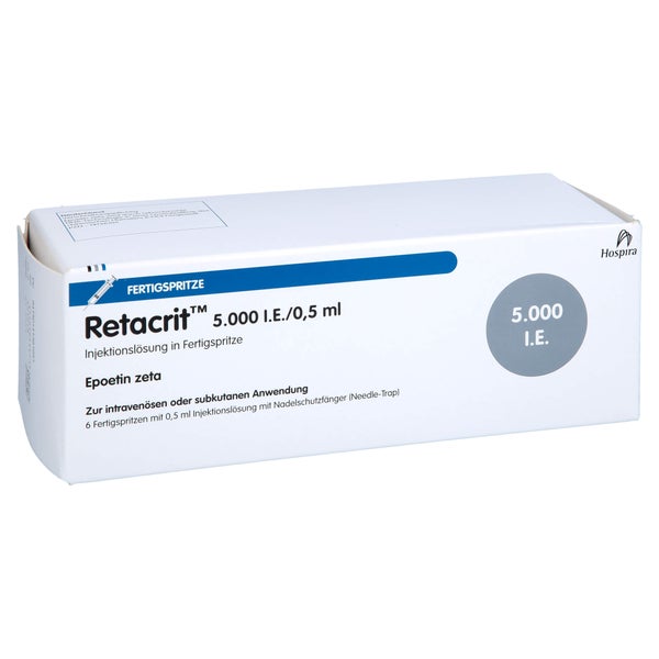 RETACRIT 5.000 I.E./0,5 ml Inj.-L.i.e.FS m.Si.Sys. 6 St