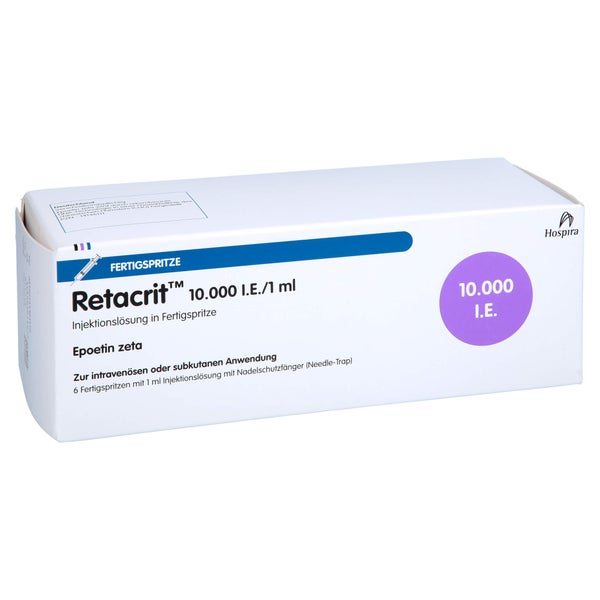 RETACRIT 10.000 I.E./1,0 ml Inj.-L.i.e.FS m.Si.Sy. 6 St