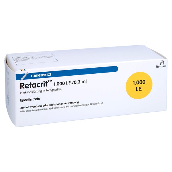 RETACRIT 1.000 I.E./0,3 ml Inj.-L.i.e.FS m.Si.Sys. 6 St