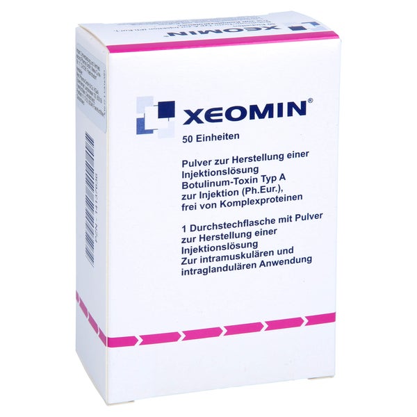 XEOMIN 50 LD50 Einheiten Plv.z.Herst.e.Inj.-Lsg. 1 St