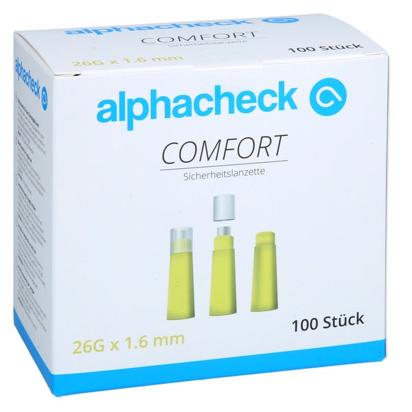 Alphacheck Comfort Sicherheitslanzett.26 100 St