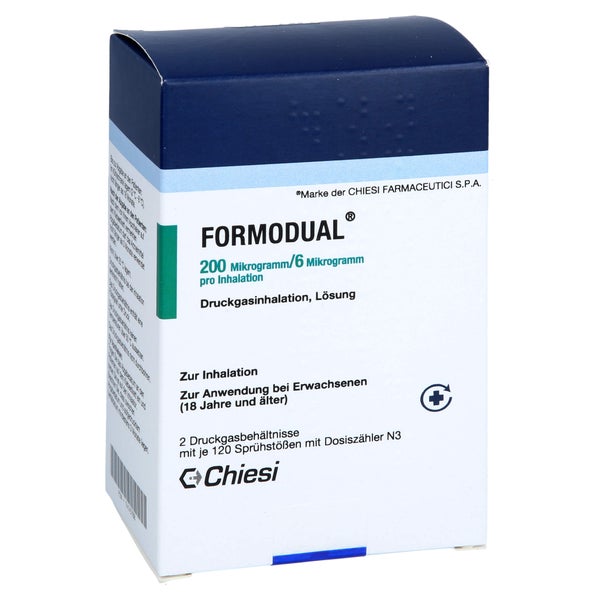 FORMODUAL 200/6 µg 120 Hub Dosieraerosol 2 St