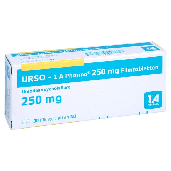 Urso-1a Pharma 250 mg Filmtabletten 30 St