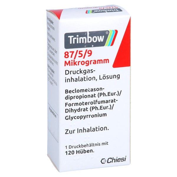 TRIMBOW 87 µg/5 µg/9 µg 120 Hub Druckgasinhalation 1 St