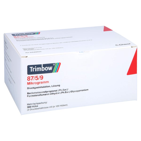 TRIMBOW 87 µg/5 µg/9 µg 120 Hub Druckgasinhalation 3 St