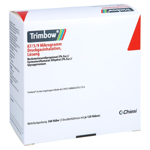 TRIMBOW 87 µg/5 µg/9 µg 120 Hub Druckgasinhalation 3 St