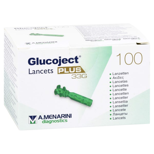 Glucoject Lancets PLUS 33 G 100 St