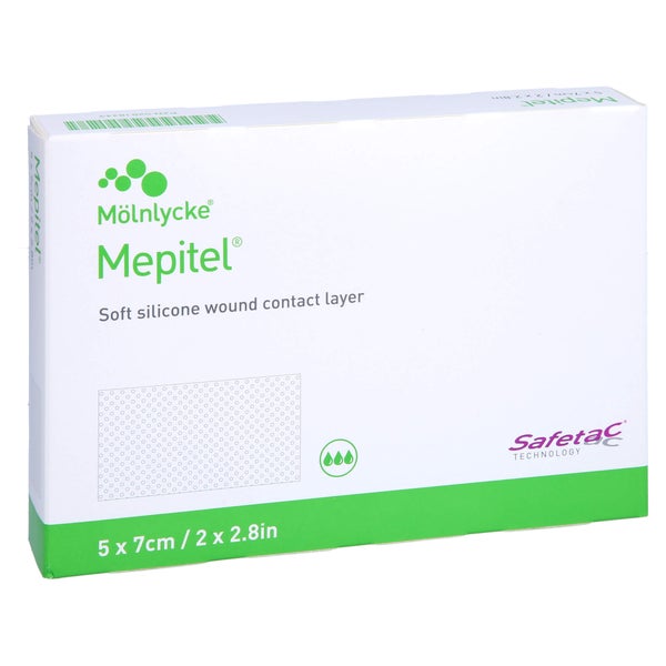Mepitel Silikon Netzverband 5x7 cm steri 5 St