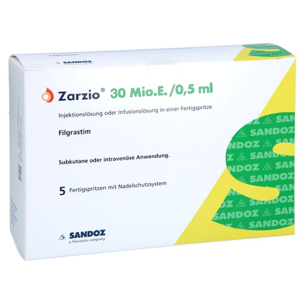 ZARZIO 30 Mio.E./0,5 ml Inj./Inf.-Lsg.i.e.Fert.-S. 5 St