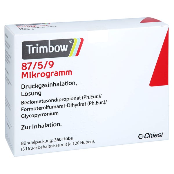 TRIMBOW 87 µg/5 µg/9 µg 120 Hub Druckgasinhalation 3 St