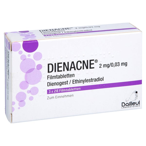 Dienacne 2 Mg/0,03 mg Filmtabletten 84 St