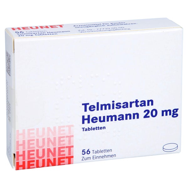 TELMISARTAN Heumann 20 mg Tabletten Heunet 56 St