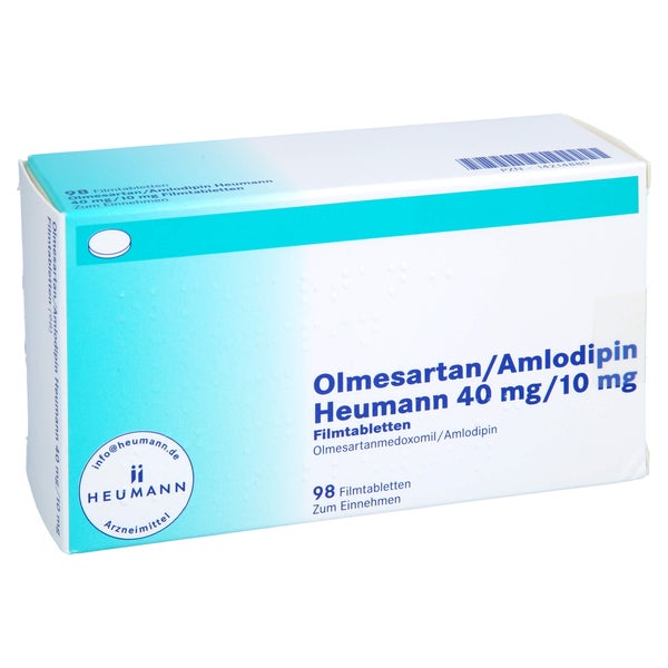 OLMESARTAN/Amlodipin Heumann 40 mg/10 mg Filmtabl. 98 St