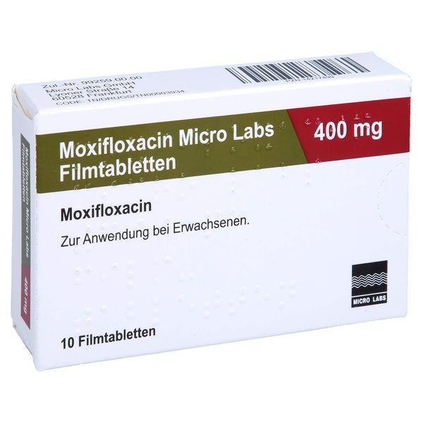MOXIFLOXACIN Micro Labs 400 mg Filmtabletten 10 St