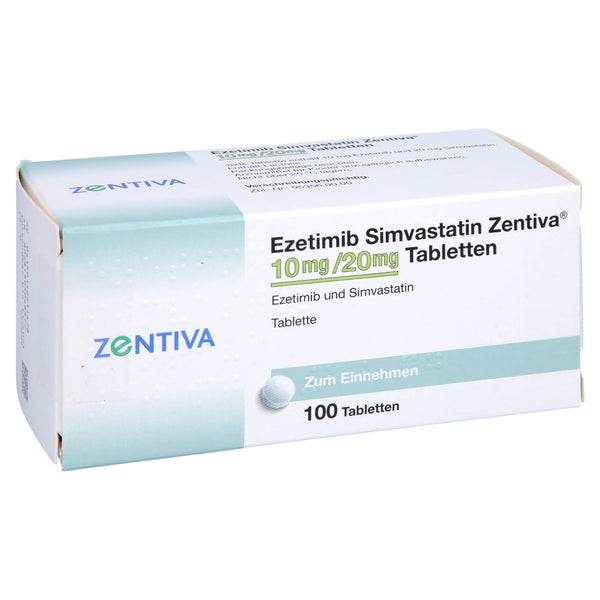 EZETIMIB Simvastatin Zentiva 10 mg/20 mg Tabletten 100 St