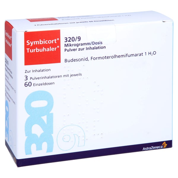 SYMBICORT Turbohaler 320/9 ug/Dosis 60 ED 3 St