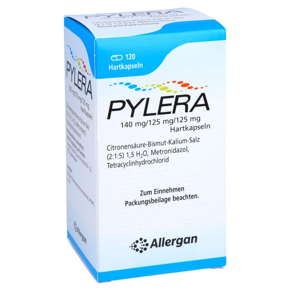 Pylera 140 Mg/125 mg/125 mg Hartkapseln 120 St