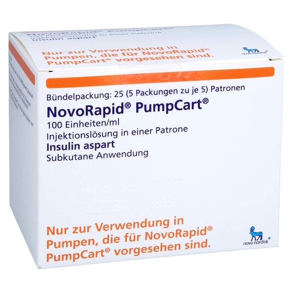 NOVORAPID PumpCart 100 E/ml Inj.-Lsg.i.e.Patrone 5X5X1,6 ml