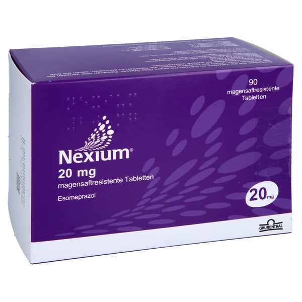 NEXIUM 20 mg magensaftresistente Tabletten 90 St