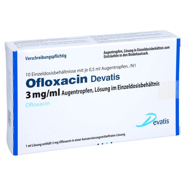 OFLOXACIN Devatis 3 mg/ml Augentr.i.Einzeldosisb. 10X0,5 ml