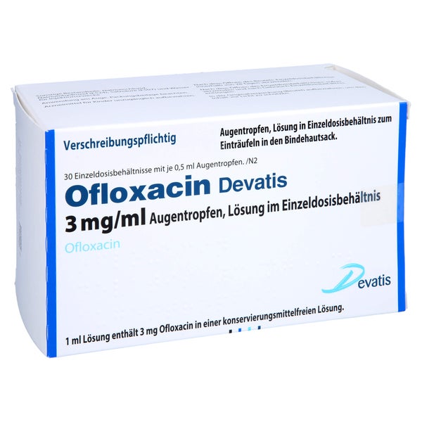 OFLOXACIN Devatis 3 mg/ml Augentr.i.Einzeldosisb. 30X0,5 ml