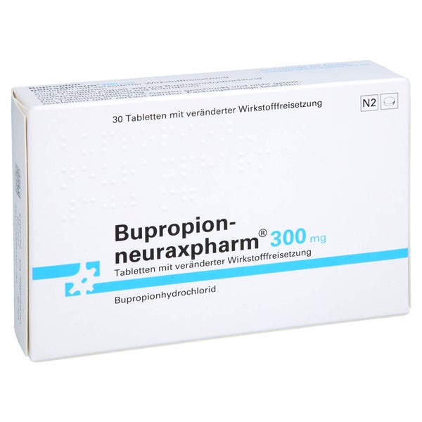 BUPROPION-neuraxpharm 300 mg Tab.verä.Wfrs. 30 St