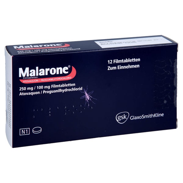 Malarone 250 Mg/100 mg Filmtabletten 12 St