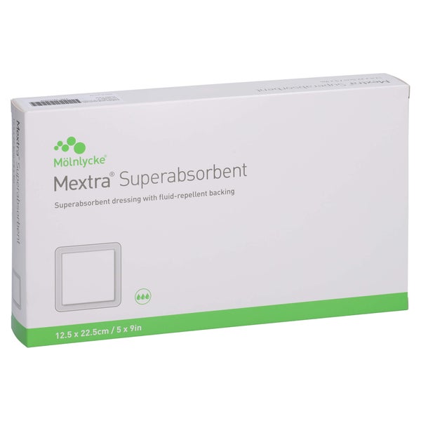 Mextra Superabsorbent Verband 12,5x22,5 10 St