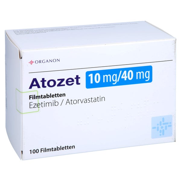Atozet 10 Mg/40 mg Filmtabletten 100 St