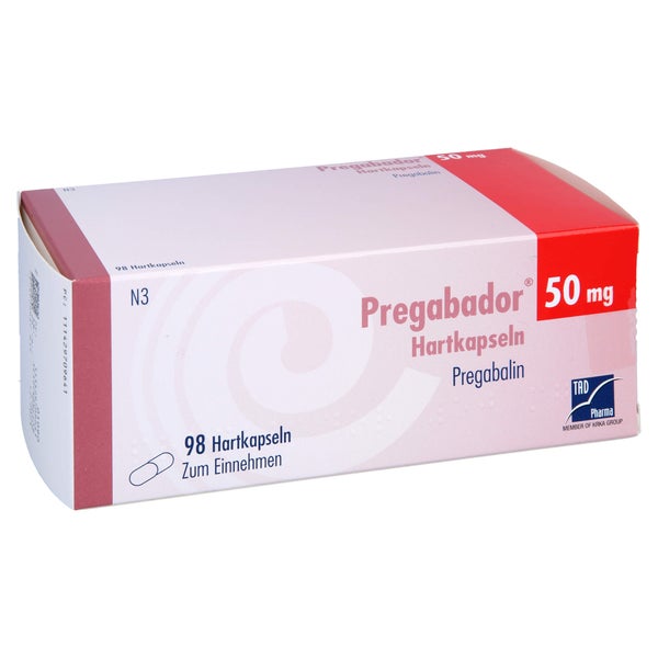 Pregabador 50 mg Hartkapseln 98 St