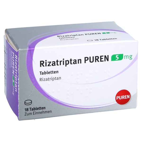 Rizatriptan Puren 5 mg Tabletten 18 St